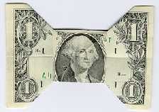 Origami Dollar Bill Bow Tie