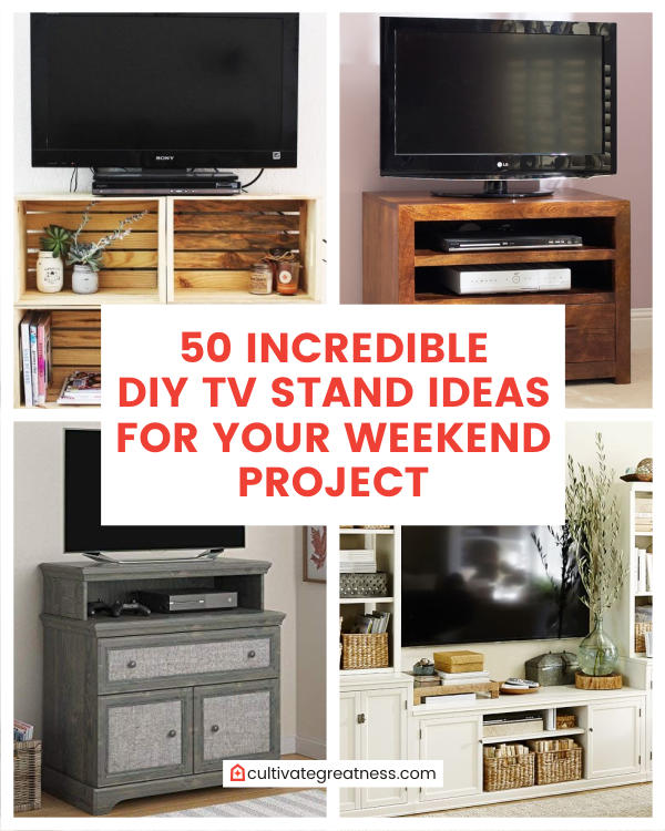 50 Incredible DIY TV Stand Ideas for Your Weekend Projects