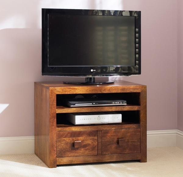 TV Storage Unit with Wooden Box Tv Stand