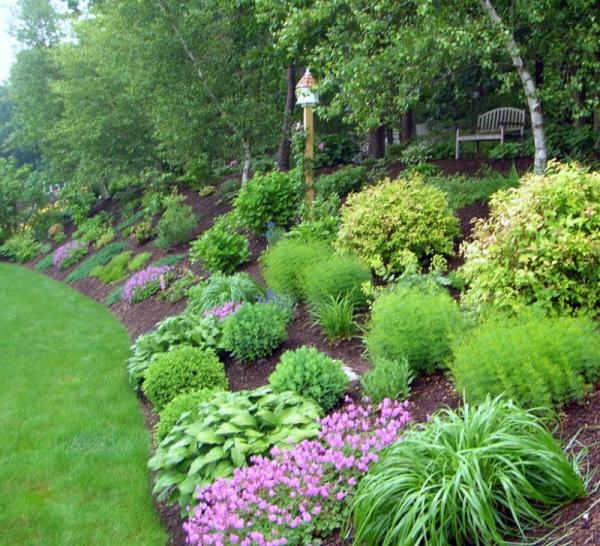 easy hillside landscaping design ideas