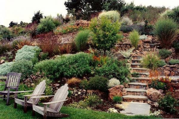 simple hillside landscaping ideas