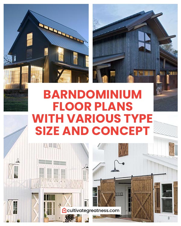 Barndominium Floor Plans with Various Type Size and Concept